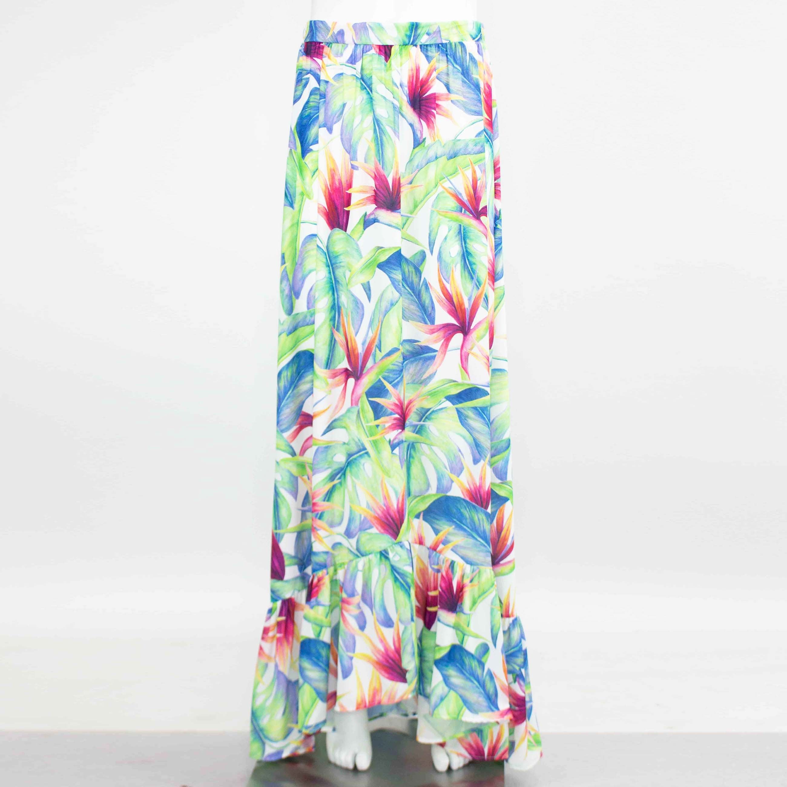 PINTO Flared Tropical Skirt