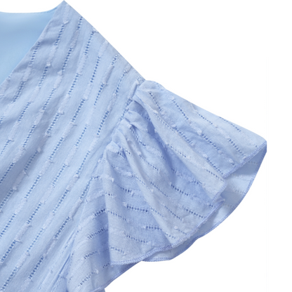Breezy Daydream Ruffle Sleeve Midi Dress
