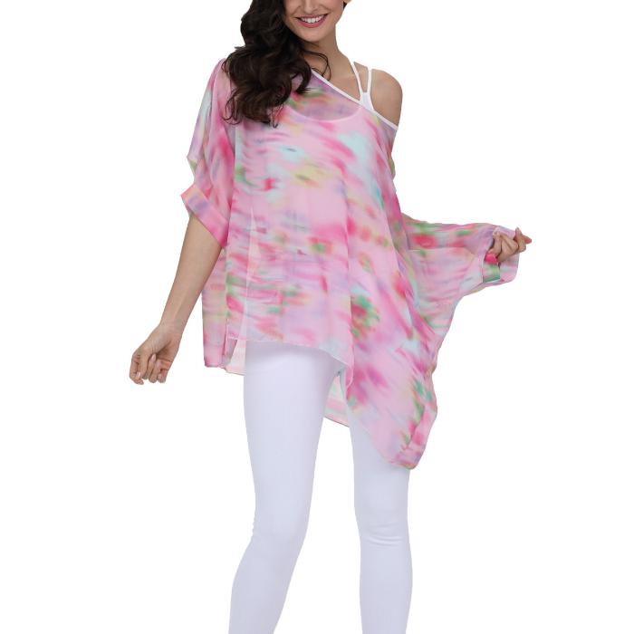Sloan Chiffon Top in Pink
