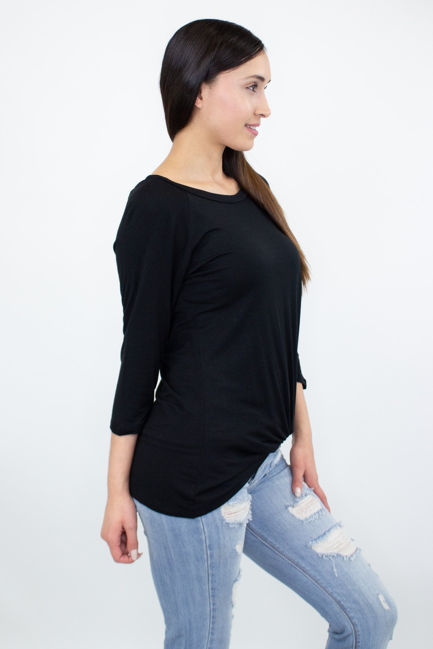Hera Twist Top in Black