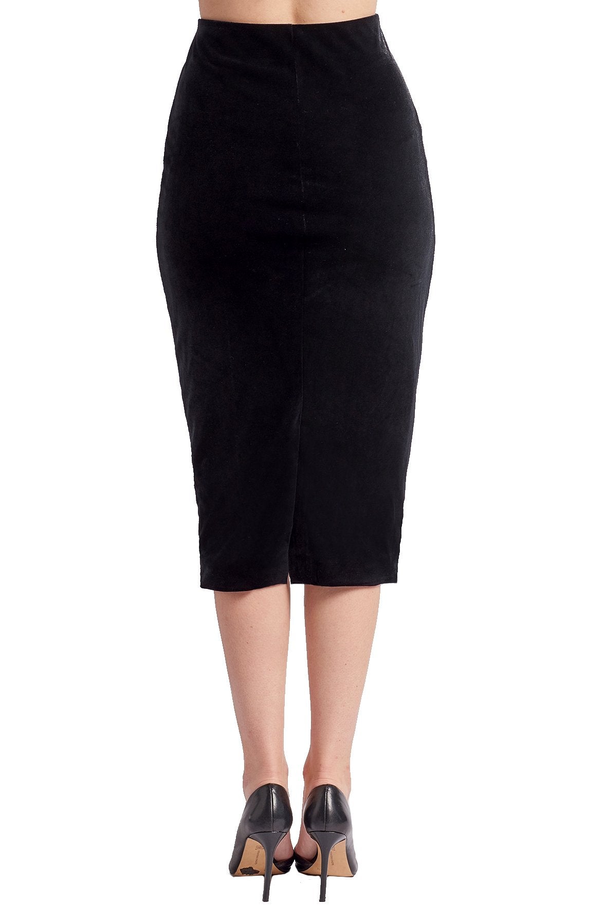 Aspen Summer Velvet Pencil Skirt