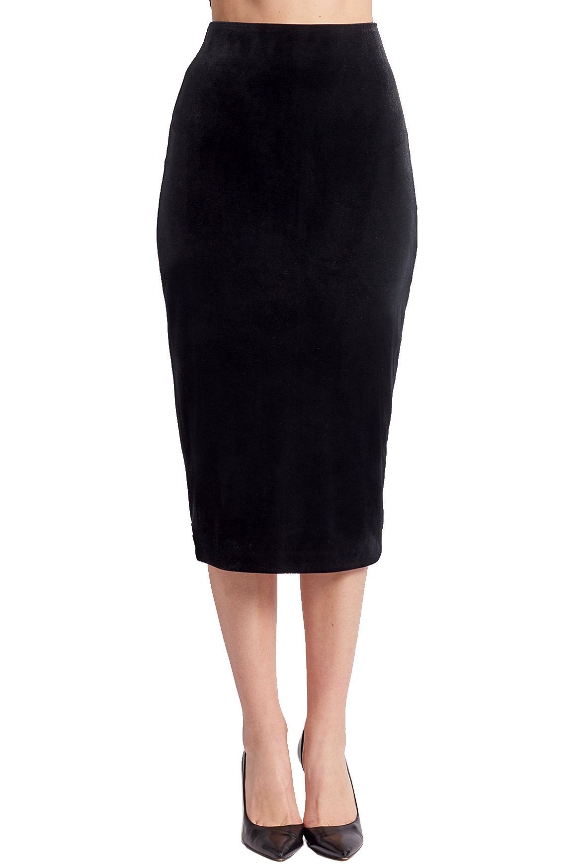 Aspen Summer Velvet Pencil Skirt