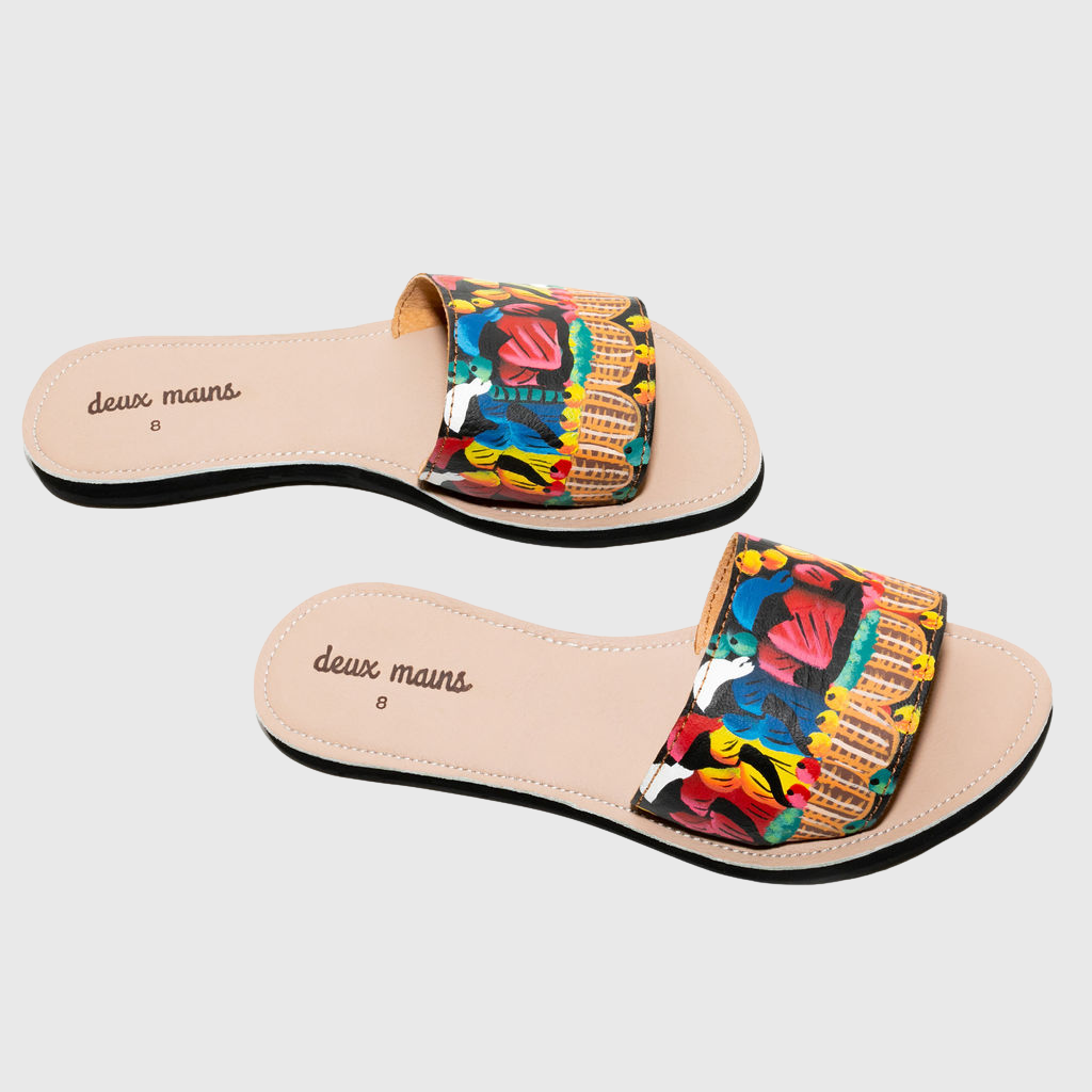Jade Hand Painted Sandal