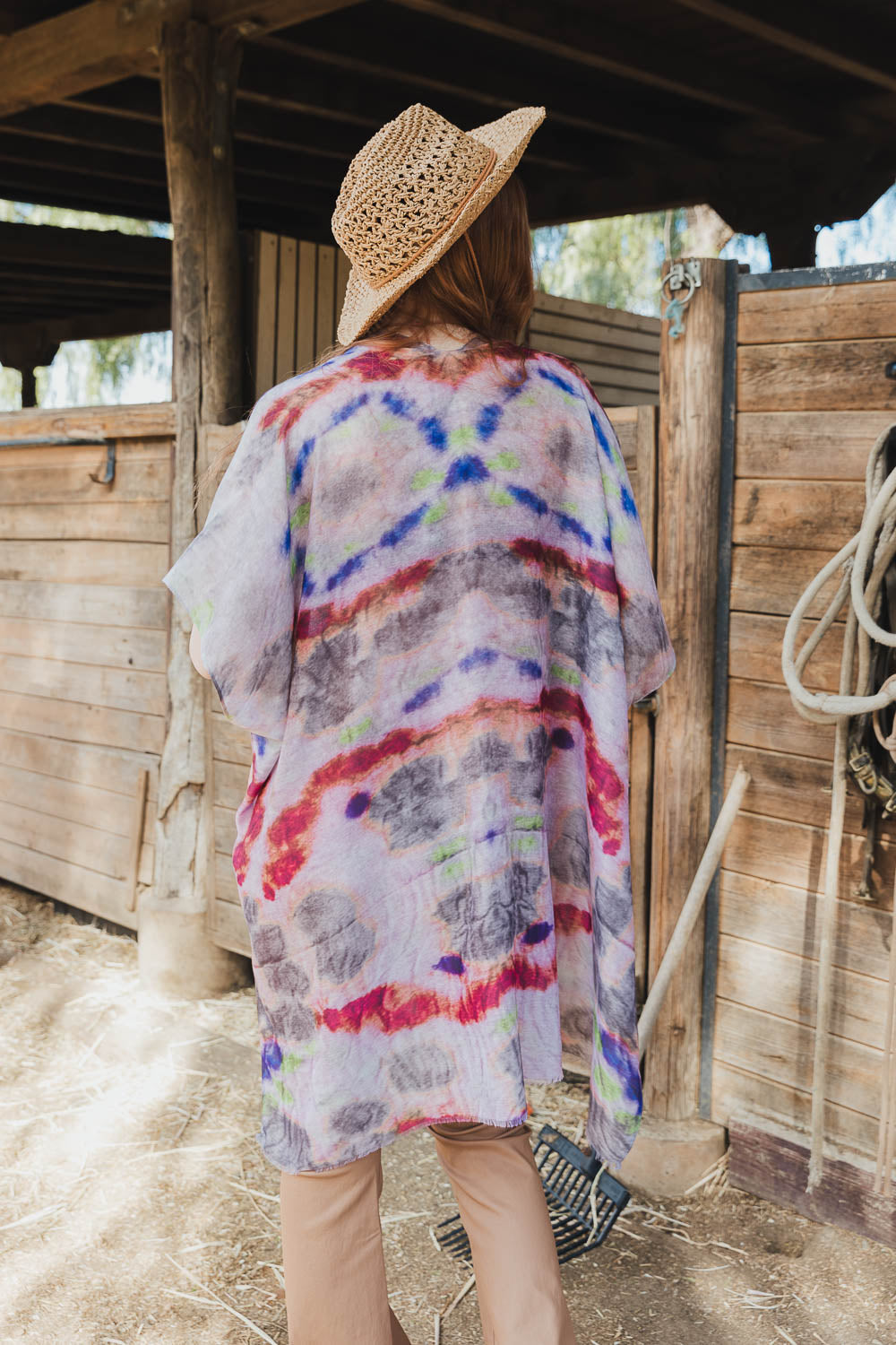 Esther Khan Tie Die Sunset Cover Up