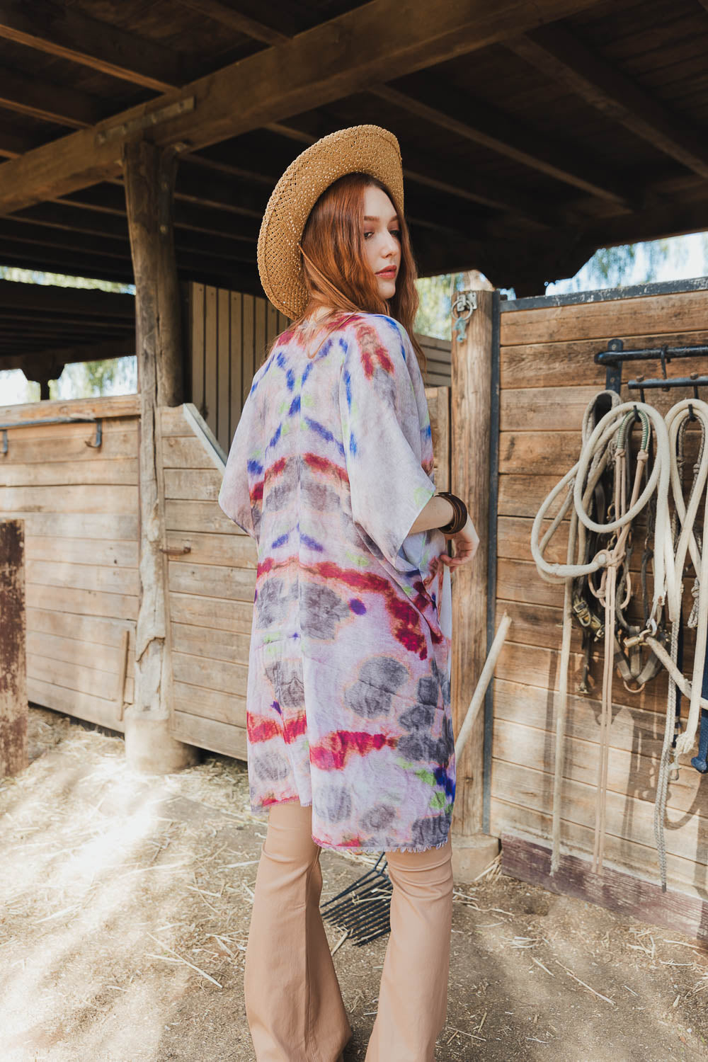 Esther Khan Tie Die Sunset Cover Up
