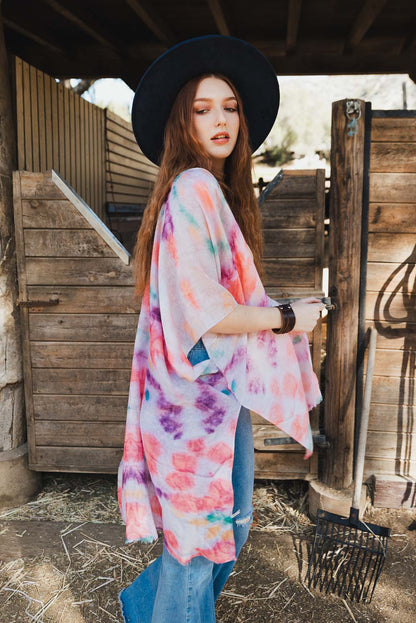 Esther Khan Tie Die Sunset Cover Up
