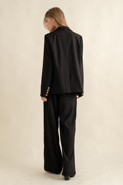 Noir Tailored Wide Leg Trouser