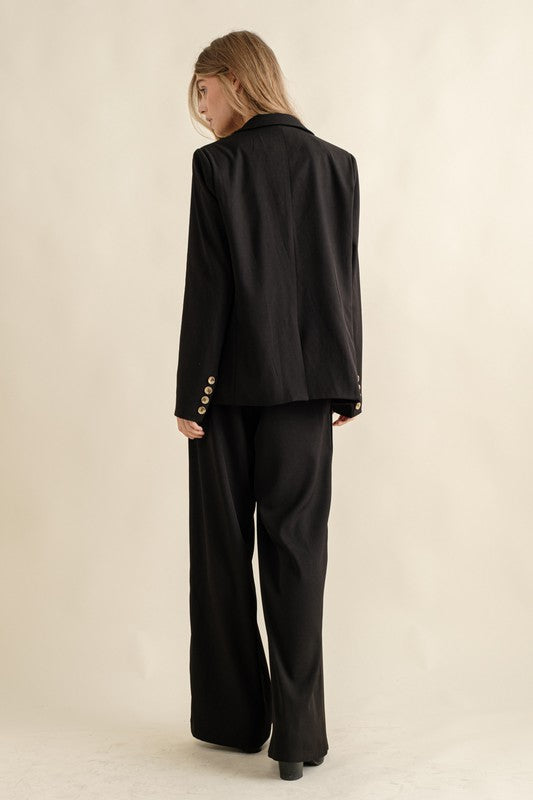 Noir Tailored Wide Leg Trouser
