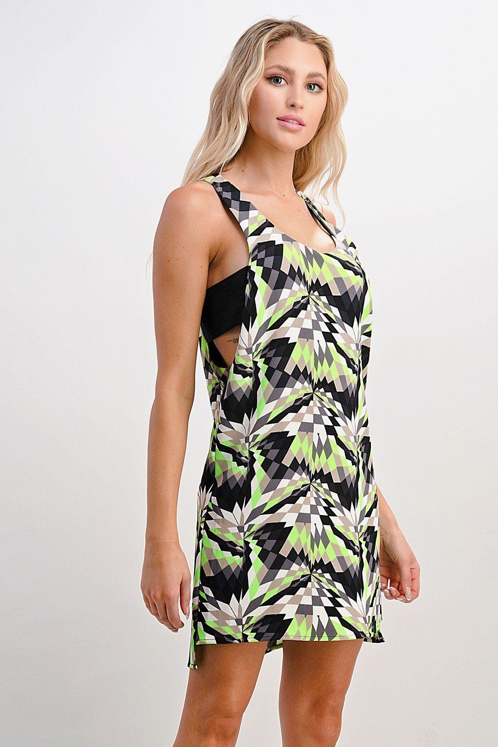 ARROW Geometric Racerback A-Line Dress