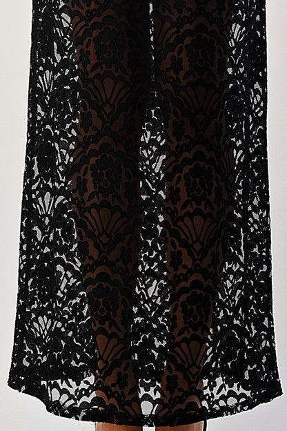 ARROW Drawstring Maxi Skirt