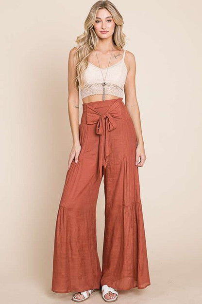 Sienna Drift Tie-Front Wide Leg Pants
