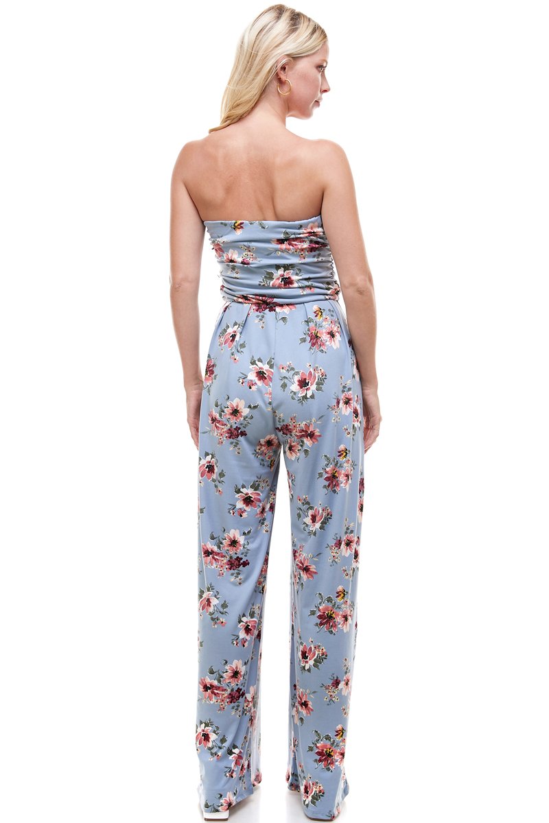 ARROW Floral Strapless Jumpsuit