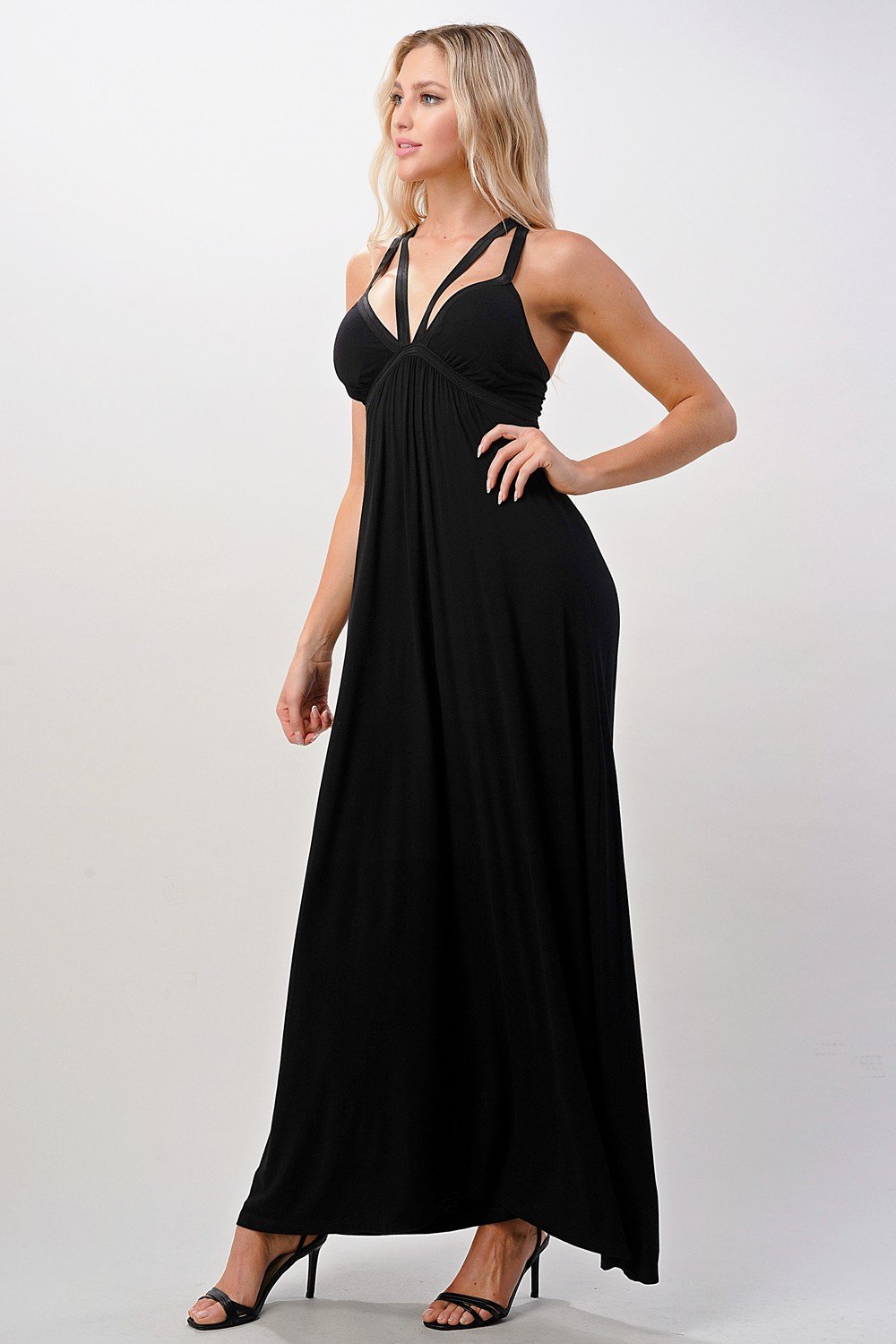 ARROW Strappy V-Neck Maxi Dress with Flowy Silhouette