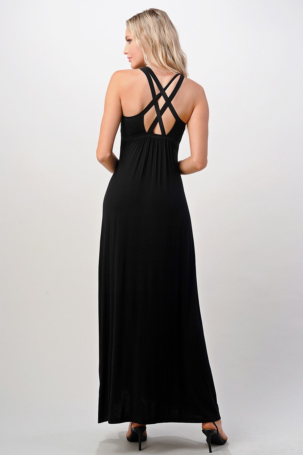 ARROW Strappy V-Neck Maxi Dress with Flowy Silhouette