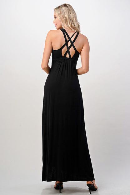 ARROW Strappy V-Neck Maxi Dress with Flowy Silhouette