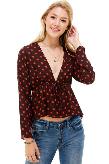 ARROW Flow Polka Dot Blouse