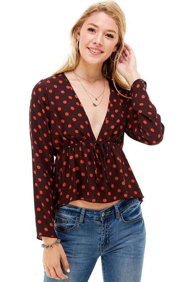 ARROW Flow Polka Dot Blouse
