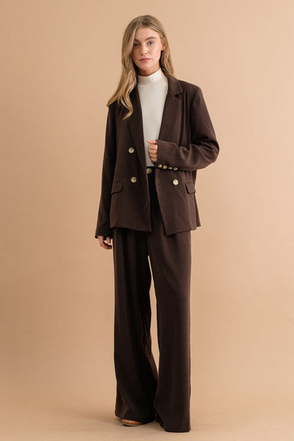 Noir Tailored Wide Leg Trouser