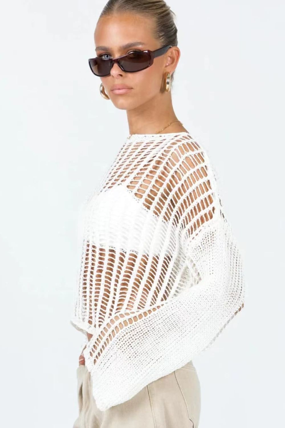 Shelby Nance Long Sleeve Open Neck Cover U