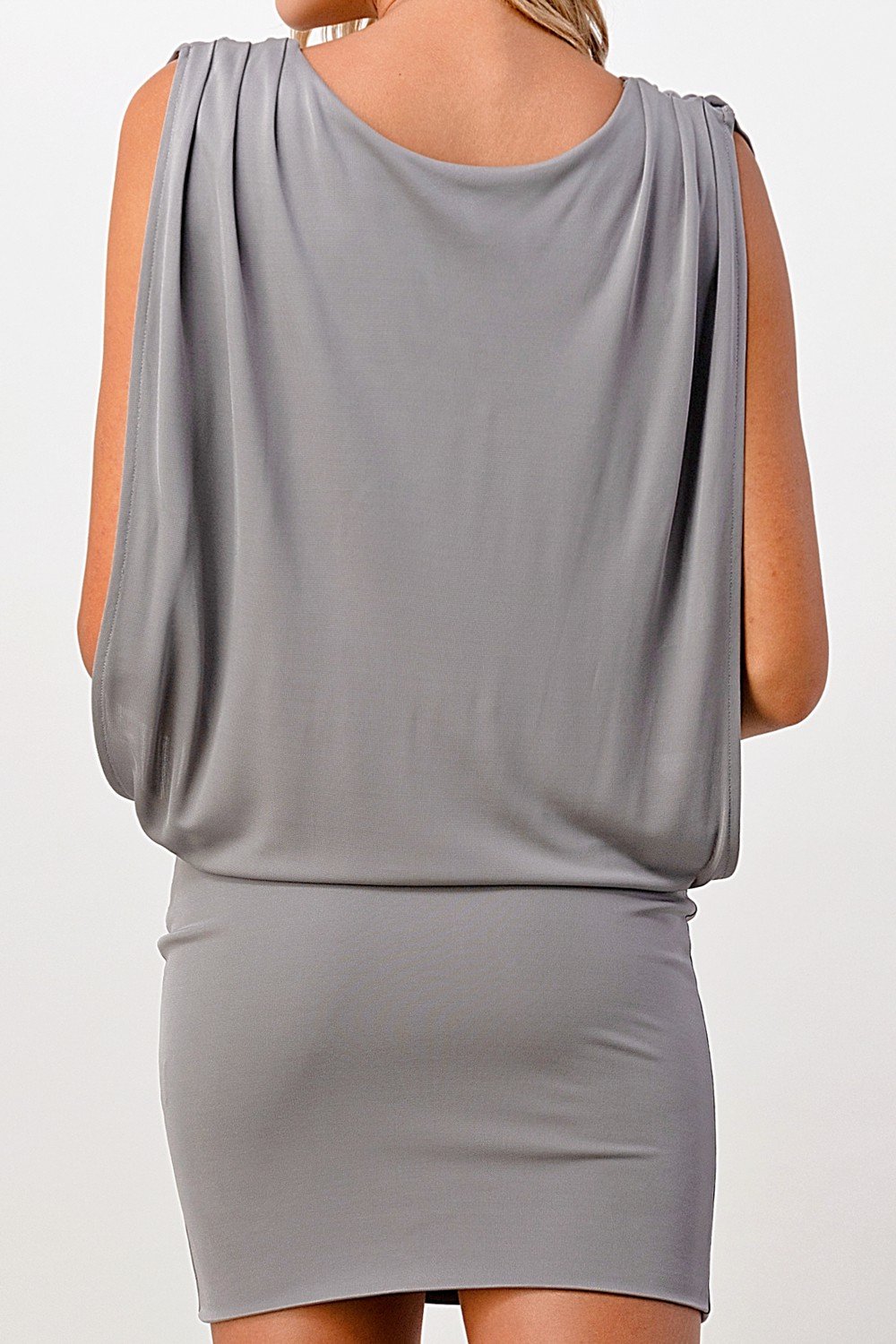 ARROW Sleeveless Draped Mini Dress with V-Neckline