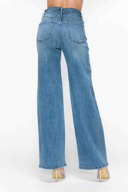Aria High-Rise Wide Leg Jeans