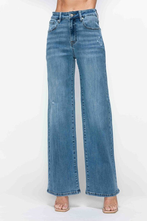 Aria High-Rise Wide Leg Jeans