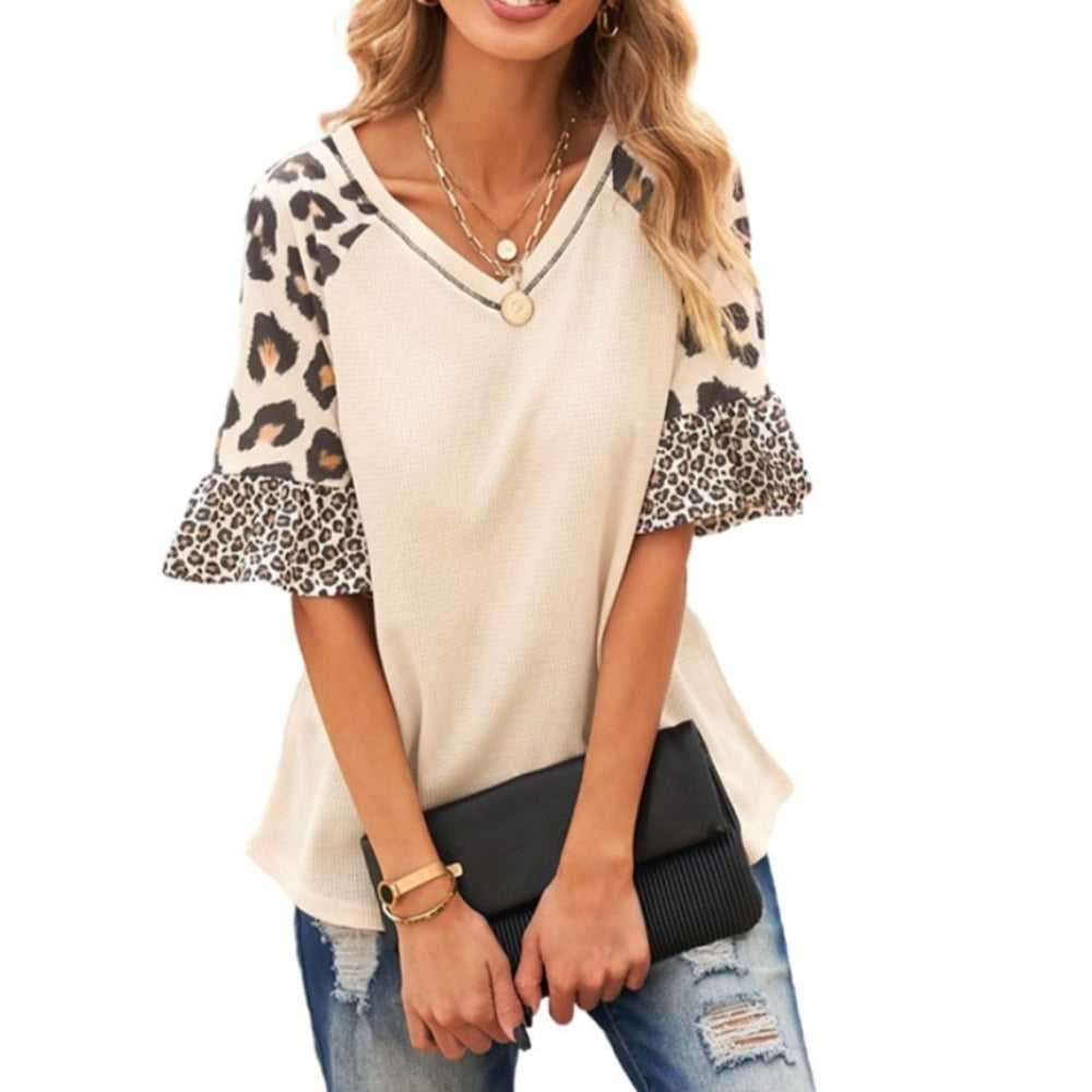 Vixen Leopard Sleeve Top