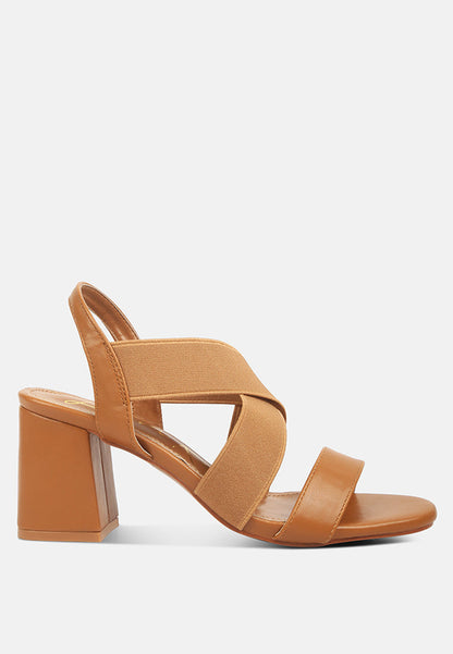 Fresca Summer Straps Block Heel Sandals