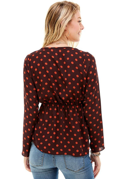 ARROW Flow Polka Dot Blouse
