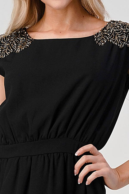 ARROW Embellished Shoulder Mini Dress