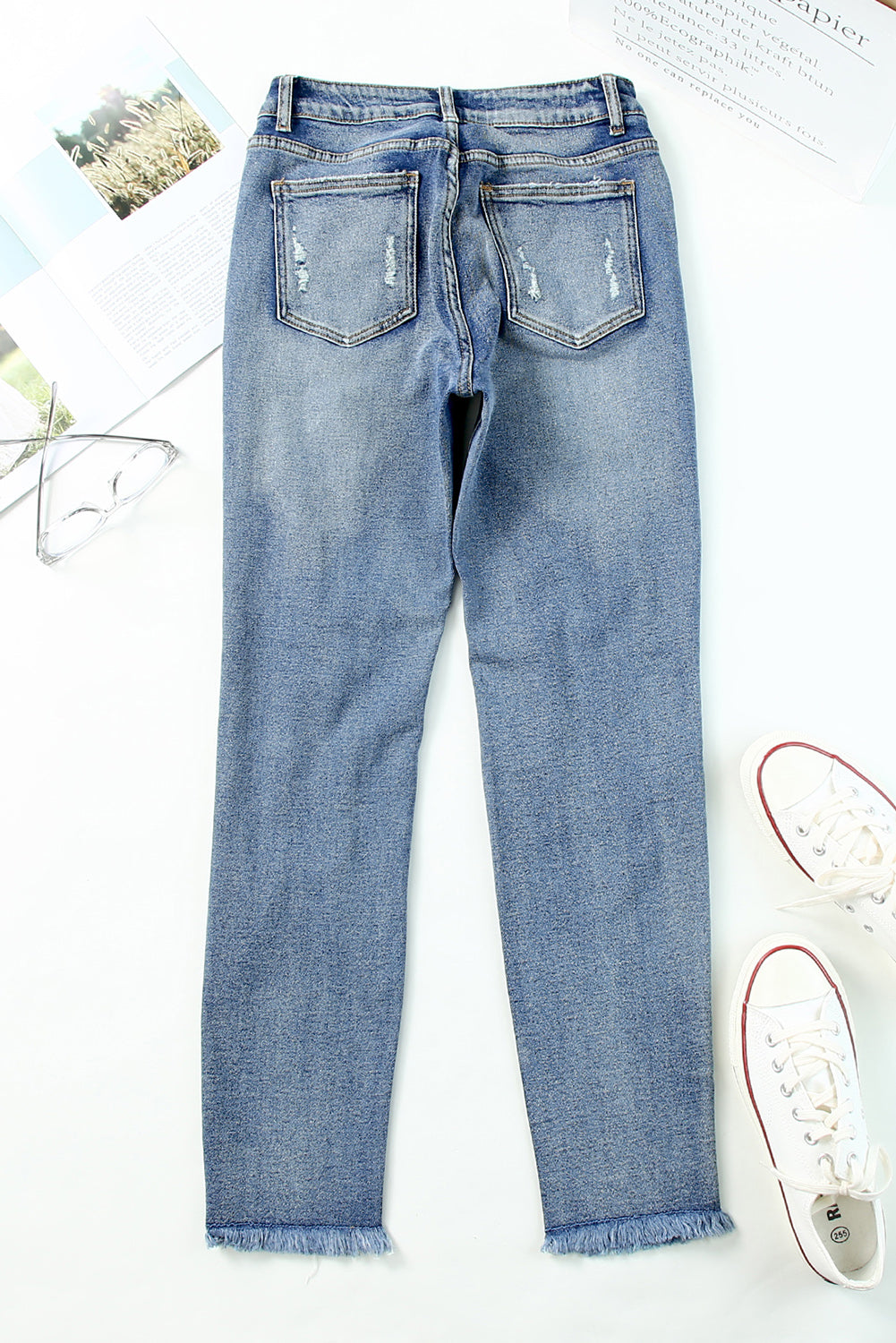 Amari Mendez High Waist Boyfriend Jeans