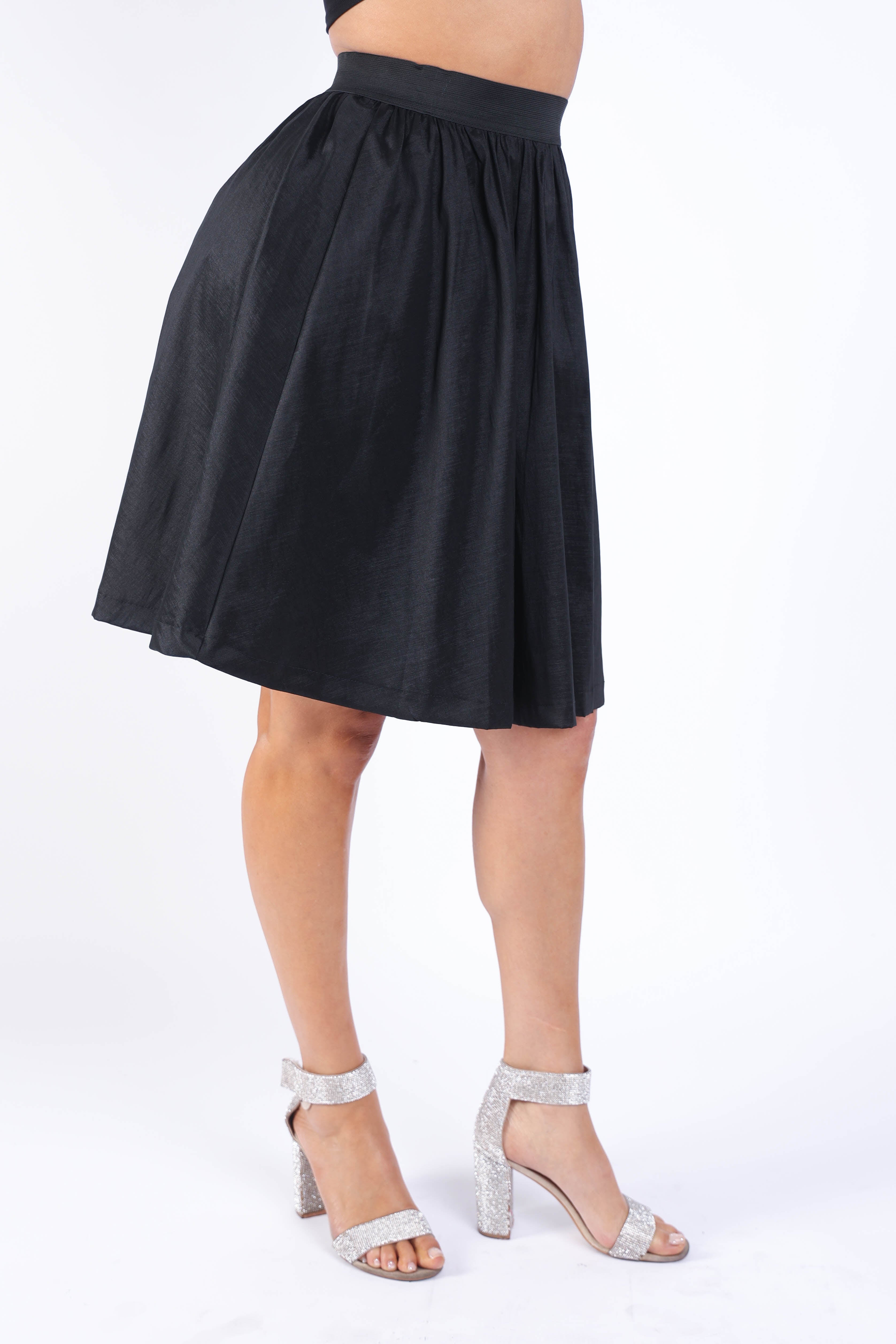 Pearl Monfried Pleated Flare Skirt