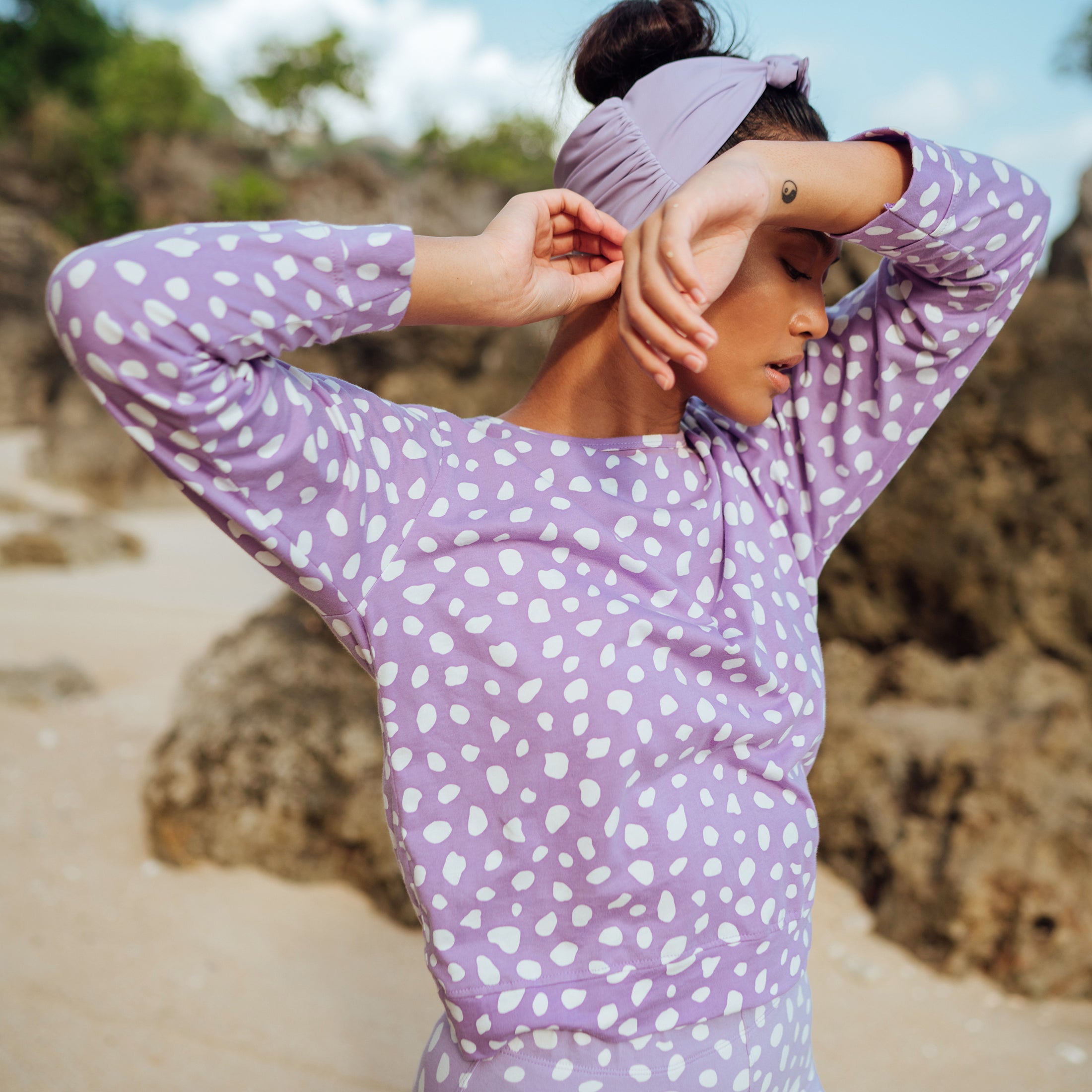 Arnoldi Organic Cotton Sweatshirt, In Lilac Purple