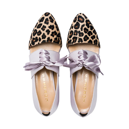 Indigenous Calf Hair Leather Flat by Lordess