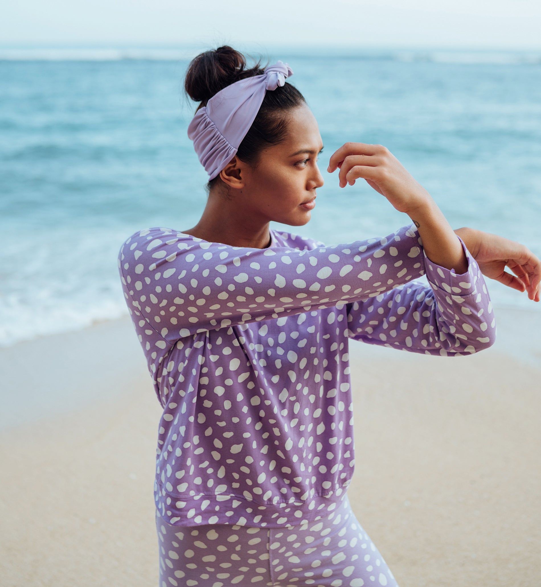 Arnoldi Organic Cotton Sweatshirt, In Lilac Purple