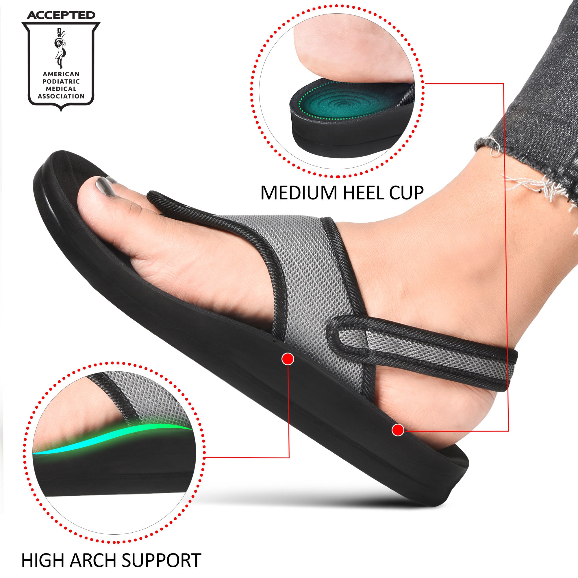 AEROTHOTIC CORAL Slingback Sandals