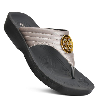AEROTHOTIC IDELLE MEDALLION Walking Sandals