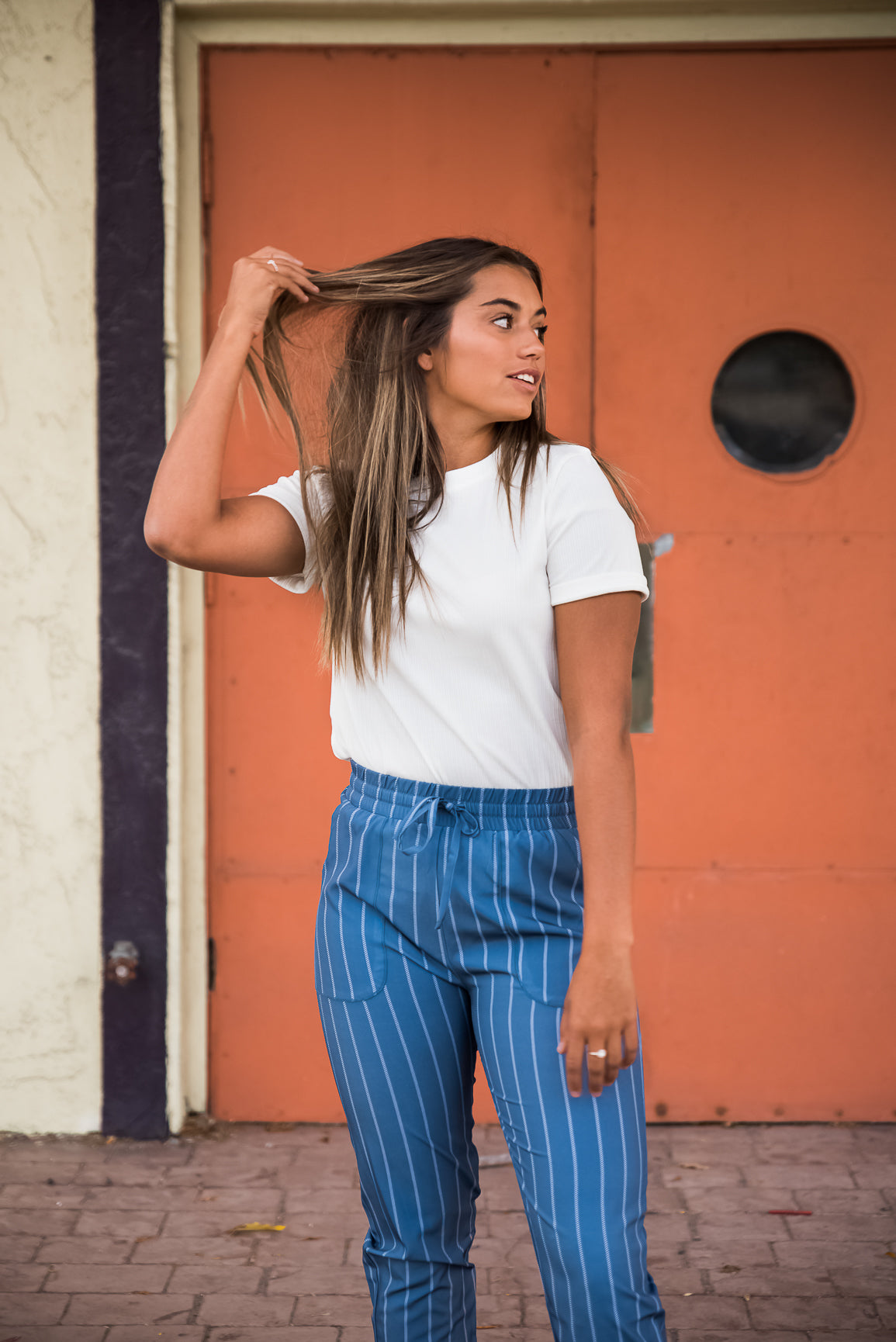 Danity Alyssa Tee in White