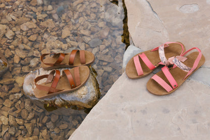 Pear Mystery Sandal in Melon Snake