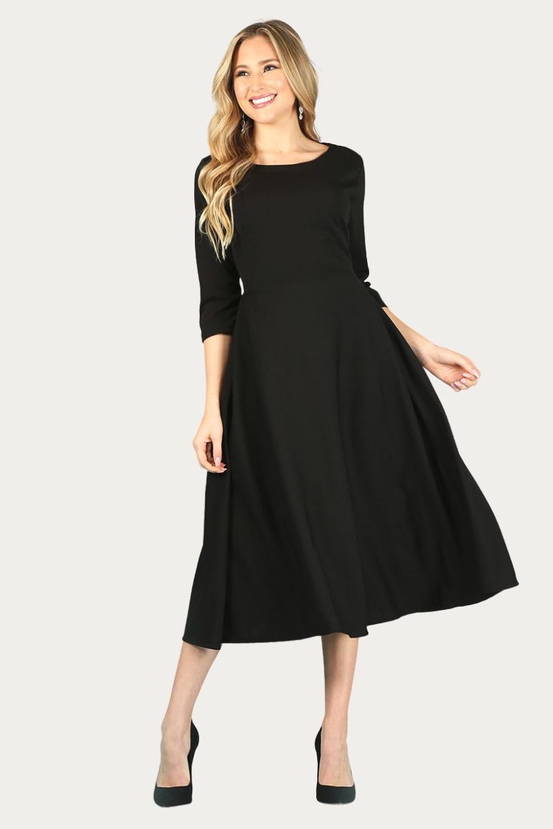 Amari A-Line Dress With Pockets