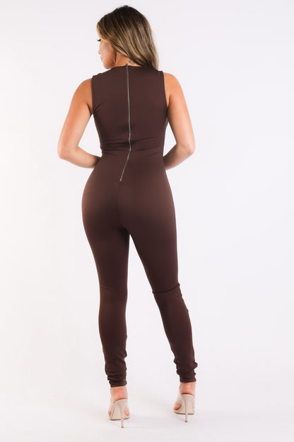 Paola Ramos Embellished Bodycon Jumpsuit