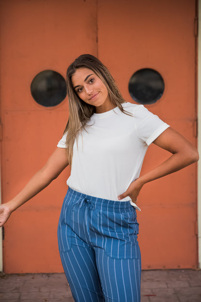 Danity Alyssa Tee in White