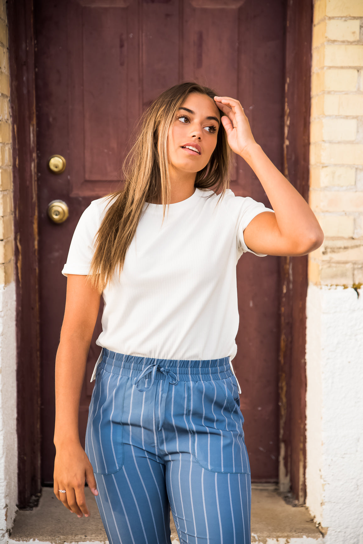 Danity Alyssa Tee in White