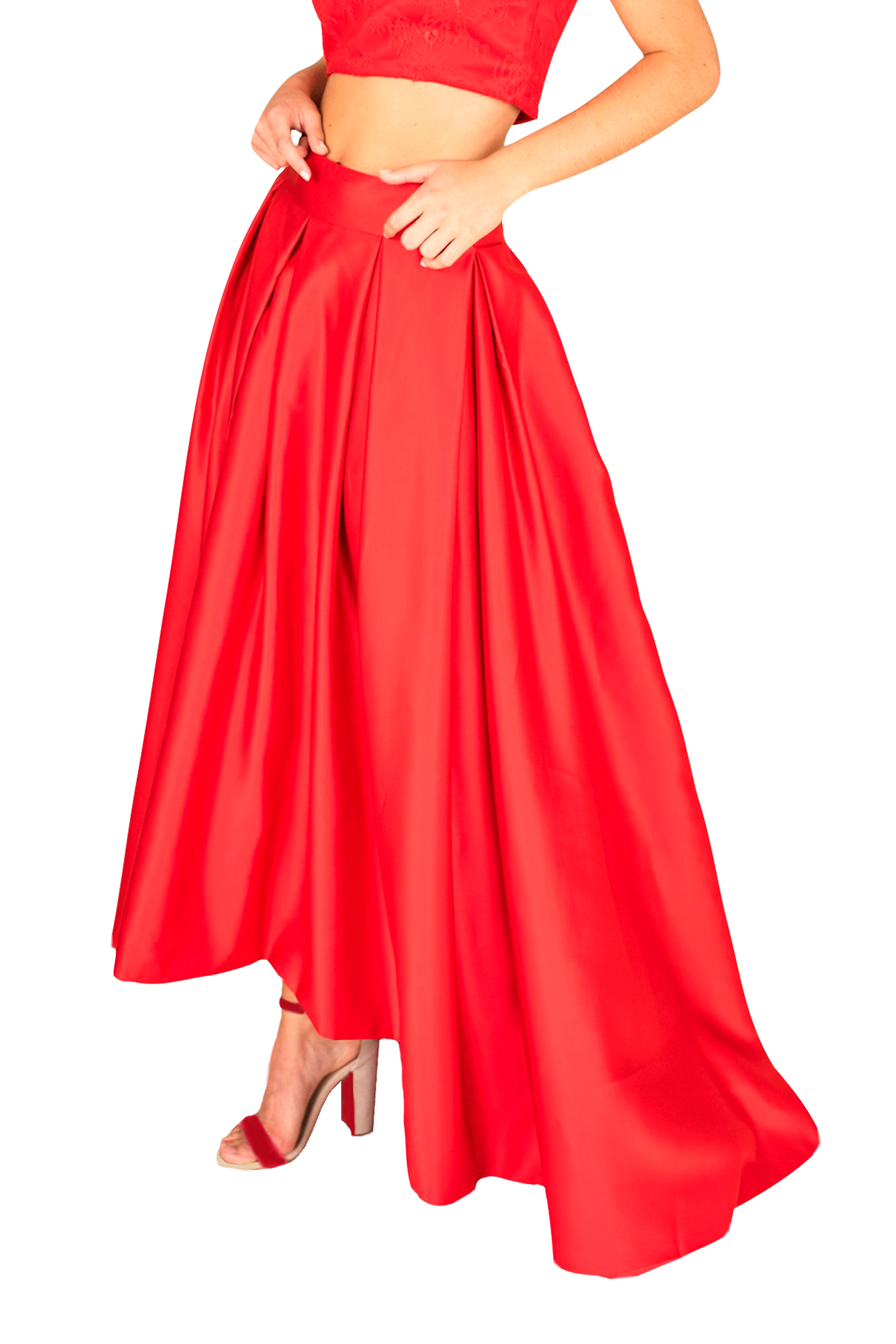 Formal Train Skirt & Lace Top Combo