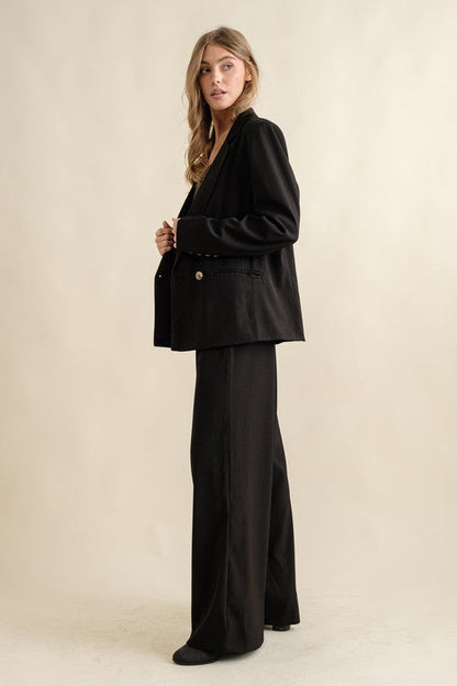 Noir Tailored Wide Leg Trouser