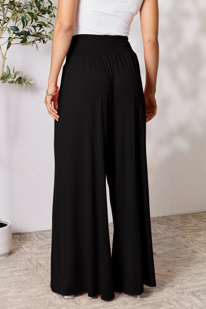 CloudSoft Smocked Waist Wide Leg Pants