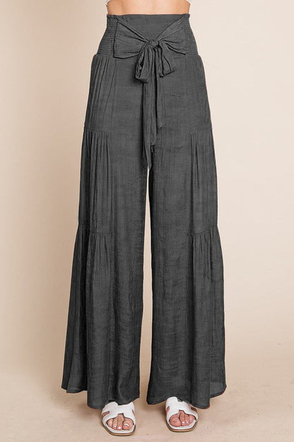 Sienna Drift Tie-Front Wide Leg Pants