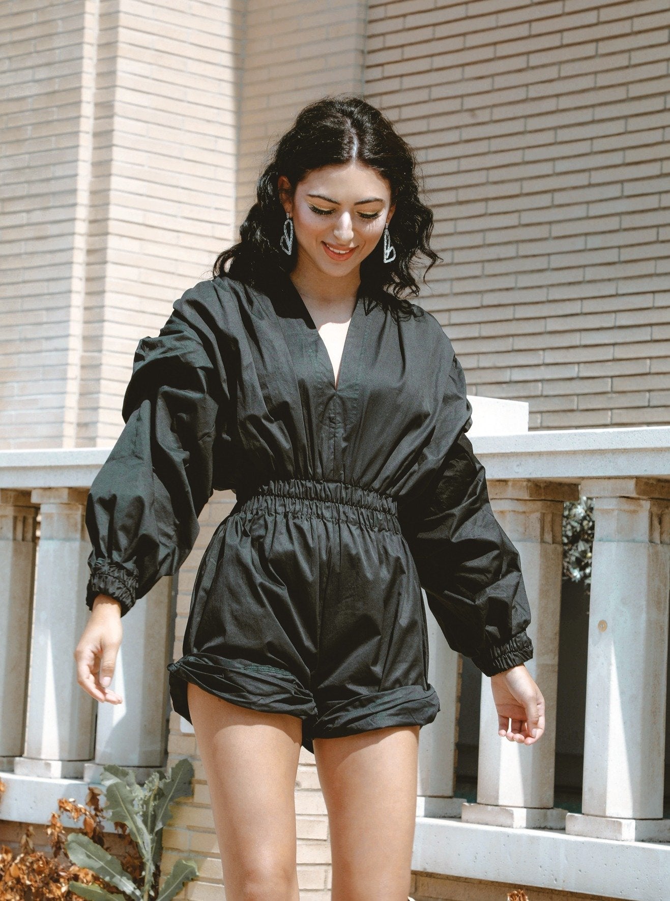 Muri Tan Puff Romper