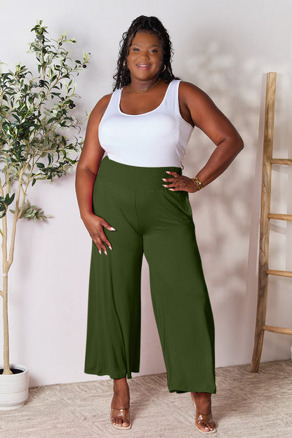 CloudSoft Smocked Waist Wide Leg Pants