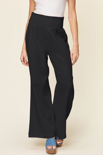 Harbor Ease Smocked Wide Leg Pants